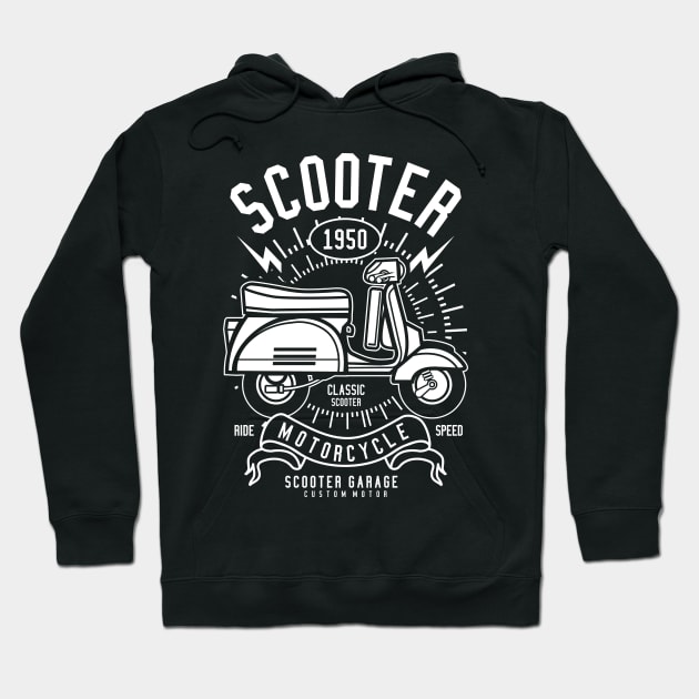 The scooter rider Hoodie by Superfunky